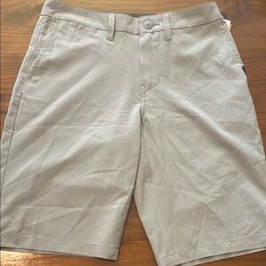 Quiksilver Tan Flat Front Shorts Classic Style